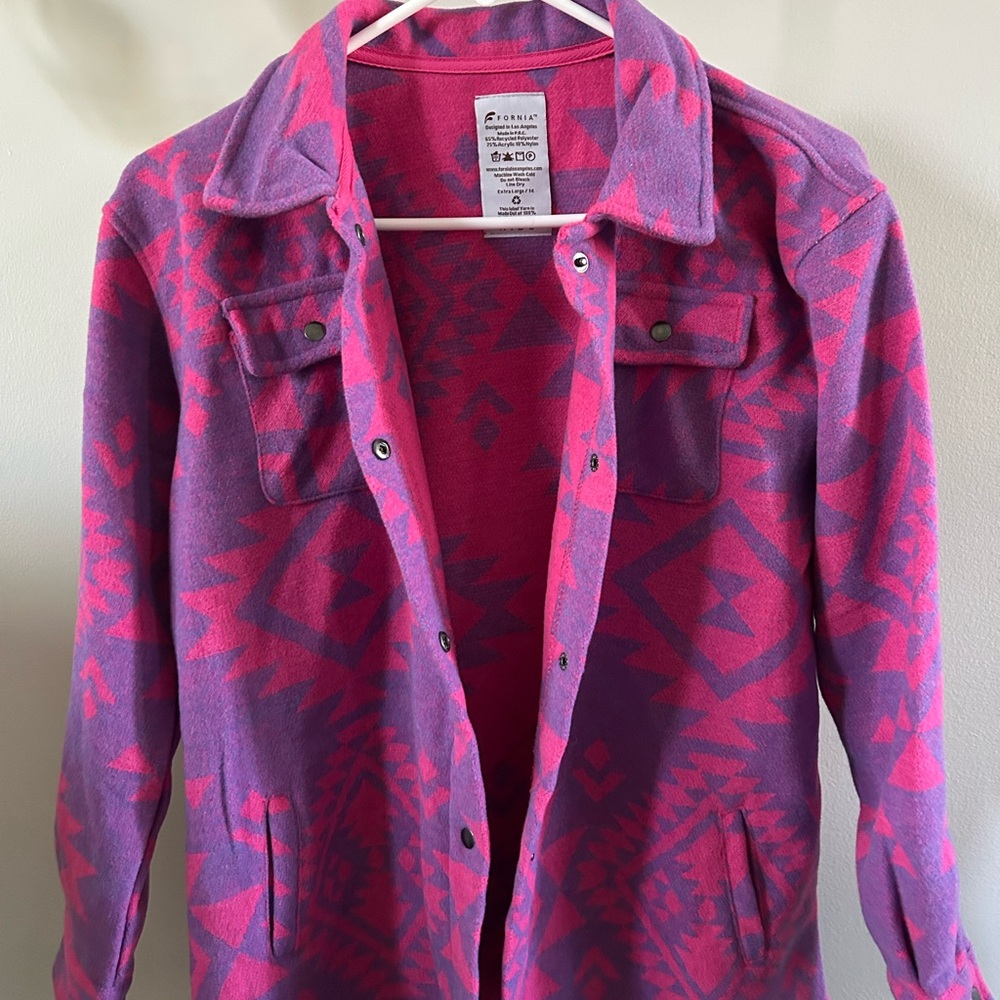 Fornia Kids' Pink and Purple Jean Jacket